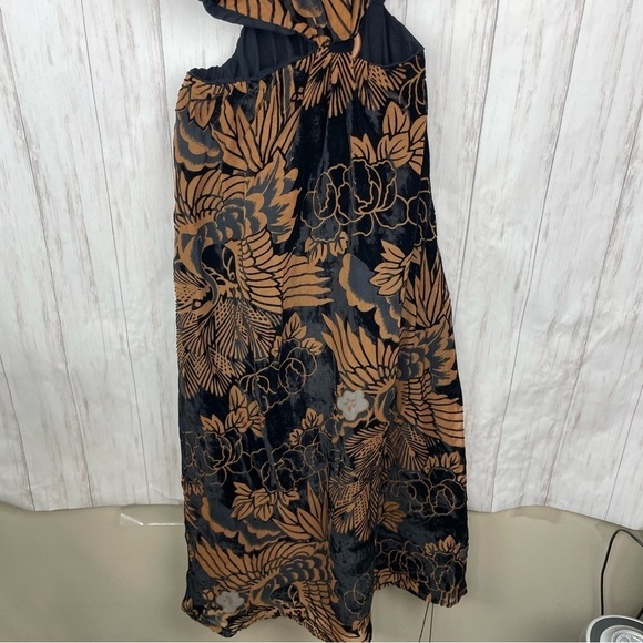 Anthropologie NWT Let Me Burn Out Velvet Maxi Dress Size Medium - Picture 8 of 13